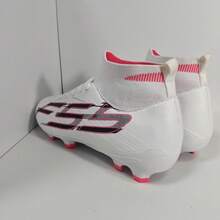 Adult Men's & Women's Soccer Shoes For Match And Training, Long Studs AG For Natural Grass And Artificial Turf - White - View 5
