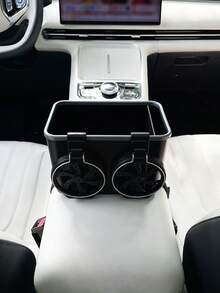 Creative Cute Car Cup Holder Tissue Box, Multi-Function Car Tissue Box, Car Armrest Storage Box, Car Organizer Box - A - View 8