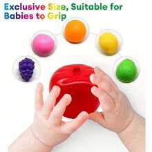 Early Education Fruit Cognition Cube Box, Shape Sorting Toy, Multi-Color ABS Material, Educational Grasping Toy - Multicolor - View 10
