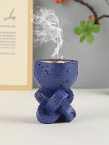 1pc Compact Resin Incense Burner With Minimalist 3D Geometric Design, Suitable For Home Decor, Holiday Decor, Office Decor And Aromatherapy, Also As A Souvenir. Ideal Gift For Best Friend, Women, Winter, Wedding, Birthday, Graduation And Other Occasions. - Multicolor - View 14