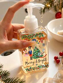 Nutcracker 透明真空泵瓶 | 秋季可重複使用按壓瓶，防漏塑膠旅行分裝瓶；旅行泡沫分裝瓶 - 透明塑膠材質，無香料，不含乳膠，(適用於乳液和底妝) 適用於洗手液、牙膏、洗髮精、護髮素等；旅行必需品，透明旅行化妝品容器 (適用於底妝、保濕霜等) - 僅限手洗，省空間設計。適用於日常居家使用，萬聖節居家裝飾 - 彩色 - 查看 7