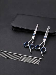 2pcs/6pcs Hair Cutting Scissors Set, Straight Scissors + Thinning ...