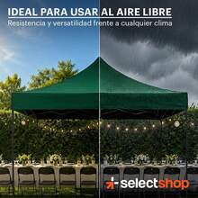 Cubierta Repuesto Para Toldo 3x3M Para JardíN Casa Exterior Uso Rudo Lona Carpa Impermeable Facil Armado - Verde - Ver 3