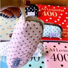 Best-Selling Cute Polka Dot Pencil Case, Suitable For Middle And High School Students, Stationery Enthusiasts, Back To School Essential, Thick Fabric, Minimalist Style, Built-In Compartment, Portable Pencil Pouch, Multi-Functional Storage Bag, Can Be Used As Pencil Box, Store Pencils, Erasers, Rulers And Other Stationery, Classroom And Home Desktop Storage, Carry In Backpack, Back To School Season Popular Stationery, Style Desktop Decor - A - View 10