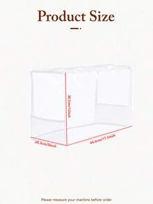 Funda duradera para máquina de coser, cubierta transparente contra el polvo, funda protectora, estuche transparente para máquina de coser, almacenamiento de costura, funda para máquina de coser con bolsillos, artículos esenciales para el hogar, accesorios para el hogar - Multicolor - Ver 10
