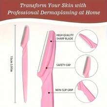 30/12/6pcs Set, Eyebrow Trimmer/Razor, Body Hair Removal Trimmer And Facial Set, With Precision Guard Long Handle Blade, Women's Beauty Tool, Suitable For Daily Use Or Travel, Makeup Tool - Multicolor - View 3