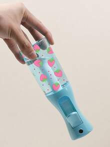 Strawberry Bowknot Pattern Transparent PET Refillable Travel Spray Bottle, Multi-Purpose Fine Mist Spray Bottle, Suitable For Travel And Business Trips, Can Be Used As Makeup Remover Spray Bottle, Reusable Hair Spray Bottle, For Hair Styling - Multicolor - View 6
