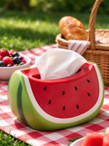 1pc Cute Style,Realistic Fruit Shaped Tissue Holder, Fruit Texture,Desktop Tissue Dispenser, Decorative Napkin Storage Box,For Living Room Bedroom Kitchen Desk Decor, Home Tabletop Decoration, Housewarming Gift, All Season Home Decorchristmasgifts - Multicolor - View 15