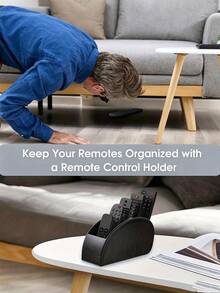 5-Slot Remote Control Organizer, Office Supplies, TV Remote Holder, Elegant Home Decor, Kitchen Accessories, Bathroom & Bedroom Storage Solution - Multicolor - View 8