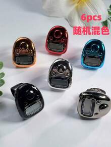 Glossy Electroplated Multicolor Electronic Ring Counter SXH5136 Glow-In-The-Dark Digital Display Adjustable Finger Ring Prayer Counting Tool Highly Attractive Electroplated Finger Ring Electronic Counter LED Glow Screen Manual Press Ring-Style People Counter Tasbih Electronic Ring Counter Finger Manual Counting Tool People Counter Warehouse Knitting Prayer Counting Tool - Multi-color - View 11