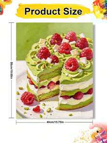 Adult & Beginner Digital Oil Painting Kit, Cake Theme, Easy Acrylic Painting Supplies (Includes Brushes & Paints), Suitable For Home Decor, Ideal Gift For Holiday. - Sets - View 9