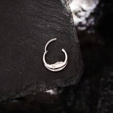 G23 16G Moon-Shaped Nose Ring/Adjustable Earring/Ear Lobe/Ear Cartilage/Ear Piercing/Nose Ring Jewelry/One Piece - Moon Nose Ring - View 6