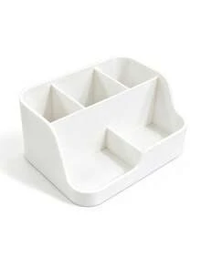 Creative 3D Printed Multi-Functional Compartment Storage Box, Divided Storage For Makeup Brushes, Lipsticks, Jewelry, Also Suitable For Remote Controls, Dual-Use For Vanity And Living Room, Minimalist Practical Desktop Organizer Gift - Multicolor - View 15