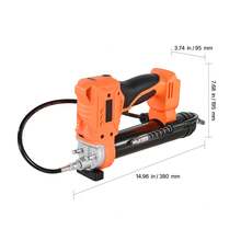 Cordless Grease Gun, 8000 PSI Max Pressure, Battery Operated Grease Gun With LED Light & 35.4-Inch Long Hose, Compatible With 18V Makita Batteries, For Greasing Vehicles Or Machines(Tool Only) - 8.16 Lb - View 10