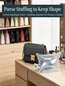 20pcs Wallet Fillers To Maintain Shape And Prevent Wrinkles, 19pcs Wallet Shaping Filler Pads With 1 Air Pump (Random Color), Wallet Fillers To Maintain Shape And Prevent Creases, Inflatable Air Cushion For Storage And Display Of Handbags, Shipping - Multicolor - View 11