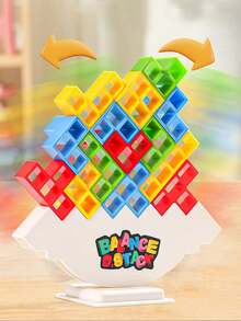 Balancing Stacking Blocks Game, Entertaining Party Game/Family Game, Suitable For Children, Adults, Friends Teams, Family Game Night And Parties, Children's Day Gift, June Holiday Gift, Christmas Gift - Multicolor - View 12