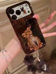 Ins Laser Leopard Phone Case Compatible With Iphone 18 Pro Max, Apple 17, 16, 15 Pro, Women - Multicolor - View 1