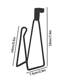 2 Colors To Choose From, Forged Iron Wall Mounted Toilet Paper Holder - Easy To Install With No Drilling Design, Space Saving, With Painted Surface (Single Installation) - View 9