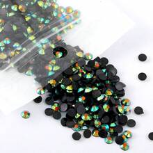 ICIQ 多色非加熱固化樹脂果凍水晶鑽，平底水晶鑽，適用於裝飾衣物、帽子、鞋子及其他日常用品 - 5mm 10000pcs - 查看 12
