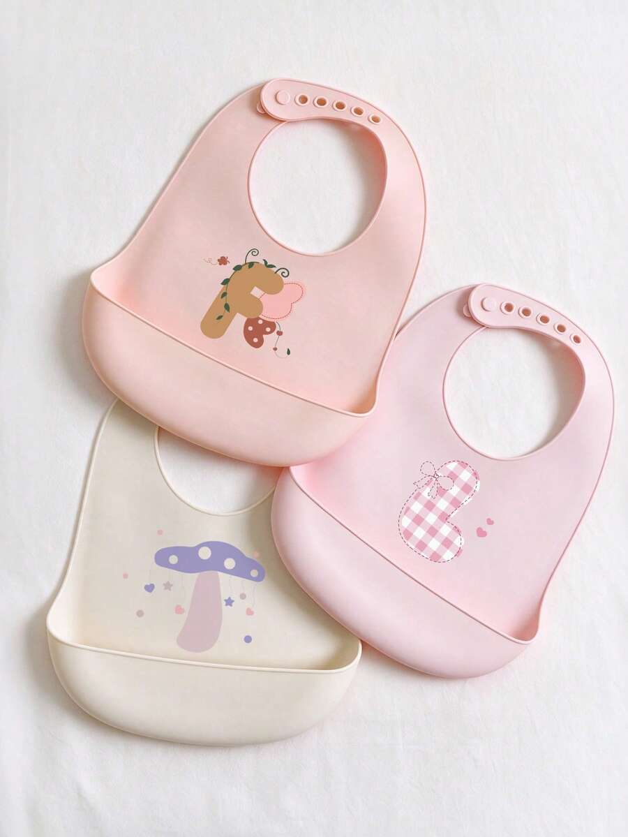 1pc/2pcs/3pcs Silicone Bib, Comfortable Adjustable Easy To Clean, 26 ...