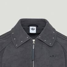 Adidas Street W Jacket, Short Street Style Casual Loose Sports Jacket, Light Grey, KX3039 - Light Grey - View 6