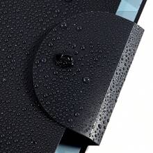 1pc Black A4 Folding File Folder, 12 Pockets Waterproof Expandable Document Bag, Round Snap Button Large Capacity Multi-Layer Paper Classification Storage Bag, Suitable For Office And School Document Storage And Organization - Multiple Styles - View 2