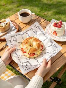 200pcs Paper, Baking Paper, Sandwich Wrapping Paper, 50/100pcs Greaseproof Liners, BBQ, Picnic, Tray Liners - View 4