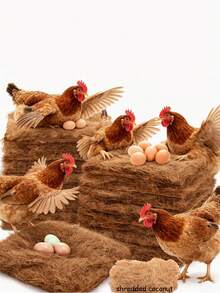 4/6/8 Chicken Nest Mat Artificial Grass Mat, Suitable For Pet Mattresses Such As Chickens, Rabbits, Hamsters, Suitable For Indoor And Outdoor Use, Suitable For Chickens And Other Pets, Gardening, Four Seasons Universal - Multicolor - View 5