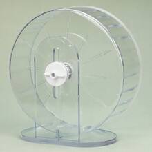 Silent Running Wheel For Hamsters, 22cm, Transparent Acrylic Material With Height Adjustable Structure. It Acts As Exercise Accessory For Different Kinds Of Small Pets. - View 4