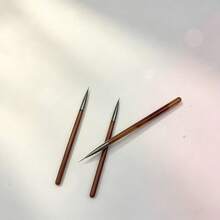 Amber Rod Nail Art Fine Drawing Brush, Precision Manicure Pen For Outline Design - Brown - View 8