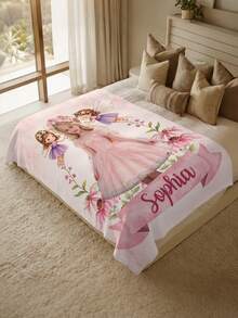 1pc Personalized Photo Blanket, Customized Photo Blanket, Personalized Photo Memorial Blanket, Suitable For Bed/Sofa/Indoor/Outdoor, Customized Christmas Gift, Friend Gift, Family Gift, Birthday Gift, Wedding Gift, Gift For Friends, Gift For Her, Gift For Girlfriend, Gift For Mom/Dad - Style 2 - View 2