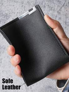 EIGIIS Slim Wallet For Men, Minimalist Wallet With Zipper, Bifold Mens Wallets With Credit Card Holder, PU Leather Men's Wallet With Money Clip - Multicolor - View 4