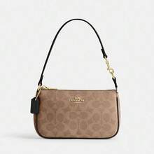 COACH Women's Nolita 19 Monogram Zippered Underarm Bag Classic Shoulder Handbag Mini Bag CW426 - CW426-iMQRX - View 1