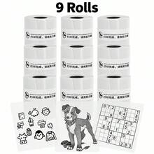 Color-Revealing Transparent Adhesive Stickers Clear Mini Printer Refill Paper For Christmas DIY Gifts, Halloween Journals, Photo Printing, Study Notes, Inventory Recording, Compatible Refill Tape Only - View 39