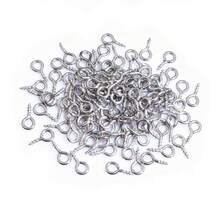 50pcs Small Tiny Mini Eye Pins Eyepins Hooks Eyelets Screw Threaded 8 Colors Clasps Hooks DIY Jewelry Making Accessories - Ram Horn Studs - View 7