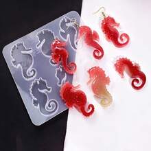 Ocean Resin Casting Molds, Marine Life Silicone Molds, Shell, Seahorse, Musical Note, And Conch Shapes, DIY Epoxy Resin Molds, Suitable For Jewelry Making, Handmade Gifts, Party Crafts, And Home Decor - Multicolor - View 4
