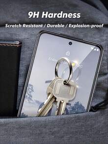2Pcs Tempered Glass Screen Protector Compatible With Google Pixel Phone, Ultra HD Clear Screen Film, 9H Hardness, Case Friendly, Anti Scratch, Bubble Free, Oil-Resistant Oleophobic Coating, Anti-Fingerprint, Shockproof Explosion-Proof, High Touch Sensitivity, Easy Install, Shatter Resistant Phone Screen Protection Accessories - Clear - View 5