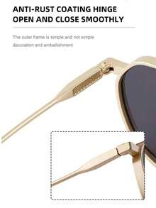 1 Pair New Vintage Double Bridge Aviator Fashion Glasses, Unisex Fashion - A - View 9
