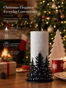 Tempat Tisu Dapur Bergaya Santa Claus, Tempat Gulungan Vertikal Meja, Tempat Gulungan Meja, Pajangan dan Penyimpanan, Desain Santa Claus yang Menarik, Pohon Natal, Selamat Natal, Cocok untuk Dapur, Kamar Mandi, Ruang Tamu dan Ruang Makan, Barang Dekoratif untuk Menciptakan Suasana Natal yang Hangat - MultiWarna - View 1