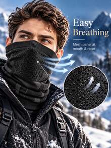Outdoor Running Cycling Warm Cold-Proof Breathable Face Mask, Unisex For Men And Women, Ski Face Mask - Multicolor - View 5