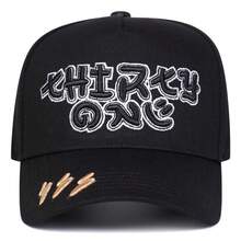 1pc Men's Lightning Truck Driver Hat, Embroidered Baseball Cap, Street Fashion 5-Panel Hat, Outdoor Sun Protection Casual Cap For Spring/Autumn Travel, Beach Vacation - Multicolor - View 10