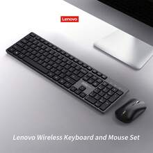 Lenovo 2.4G Wireless Keyboard And Mouse Combo, Portable Keyboard Mouse Set With Stable USB Connection, Fast Response, Long Battery Life, Comfortable Typing For PC Laptop Desktop Home Office And Study - View 4