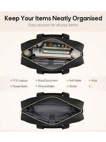 Laptop Bag For Men 17.3 Inch Briefcase Messenger Bags Briefcase Shoulder Messenger Bag Water-Repellent Computer Bag Laptop Case For Travel/Business - Multicolor - View 2