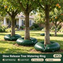 4pcs Watering Bags, 10 Gallon Capacity, Slow Release Automatic Plant Watering With Sun Protection And Moisture Retention, Suitable For Gardens, Orchards And Forests - B - View 1