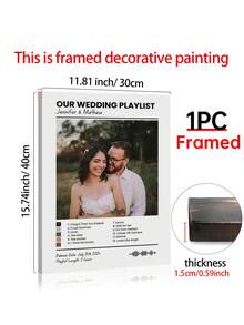 1 tấm poster in danh sách phát tùy chỉnh, poster kỹ thuật số cá nhân hóa, poster âm nhạc có thể tùy chỉnh, bài hát đặc biệt cá nhân hóa, in bìa cặp đôi, tranh tường tùy chỉnh, ảnh tùy chỉnh, đồ vật tùy chỉnh, trang trí phòng, tùy chọn khung - Nhiều màu - Xem 12