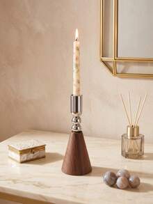 Minimalist Exquisite Iron Candle Holder – Simple Textured Candle Stand, Fits Various Pillar Candle Sizes, Perfect For Home Decor, Room Decor, Party & Holiday, Office Styling, Living Room Accessory, Great As Halloween, Christmas, Birthday, Friend Gift - Customized - View 4