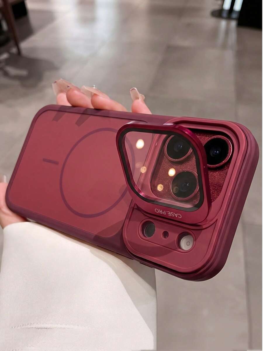 1件 相機保護套 雙色配色 磁吸手機殼 相容 iPhone 18 17 16 15 14 13 Pro Max 無線充電 防震