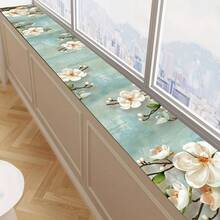 1pc Floral Window Sill Draining Mat, Faucet Mat, Kitchen Sink Draining Mat, Sink | Countertop | Absorbent | Draining Mat, Dirt-Resistant And Easy To Clean, Trimmable, Quick-Drying, Suitable For Kitchen Sink, Vegetable Washing Sink Countertop, Cup Draining, Washbasin, Bar Countertop, Perfect For New Home Housewarming Gift, New Home Kitchen Essential, Moving Gift, Practical Home Gift, Christmas Gift - Multicolor - View 2
