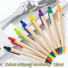 Bolígrafo de tinta negra con logotipo verde, bolígrafo de regalo personalizado - Multicolor - Ver 9
