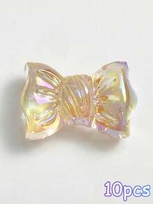 10pcs 16*24mm Colorful Bowknot Beads DIY Handmade Beaded Accessories Acrylic Loose Beads Bracelet Material - Iridescent Bow Tie - View 7